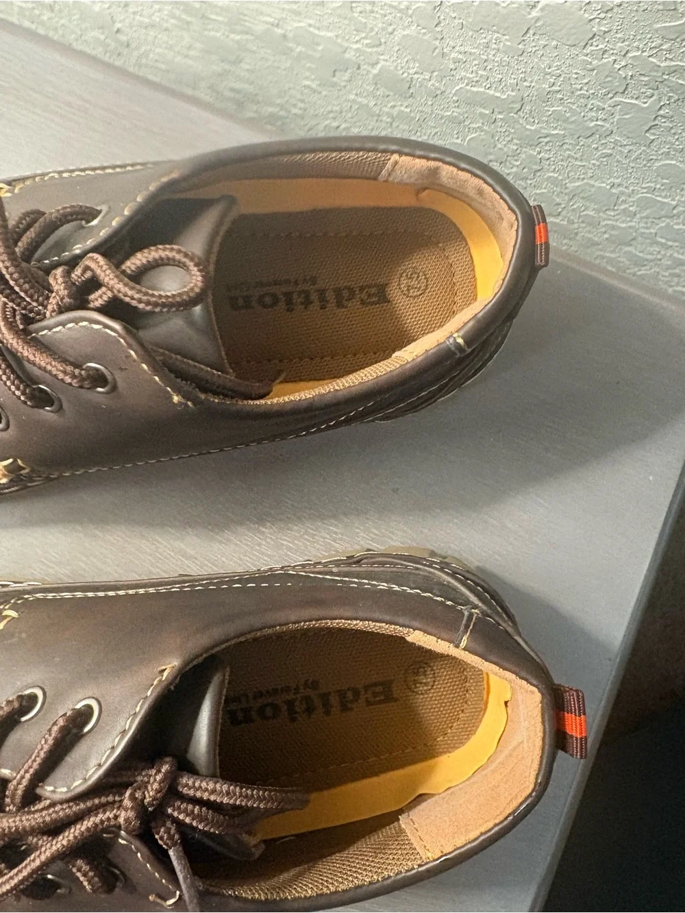 Men's Brown Casual Lace-Up Boat Shoes size 7.5